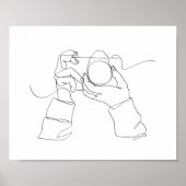 Poster Image de ligne de caméra | Art d'une ligne | (Devant)