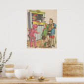 Poster Image de livre de comptine de 1944 (Cuisine)