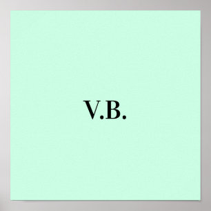 Poster Image de nom de texte coloré simple