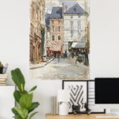 Poster Image de rue vintage imprimable  (Bureau à domicile)