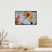 Poster Image de sauterelle de comptine vintage (Cuisine)