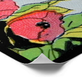 Poster Image de sauterelle de comptine vintage (Coin)