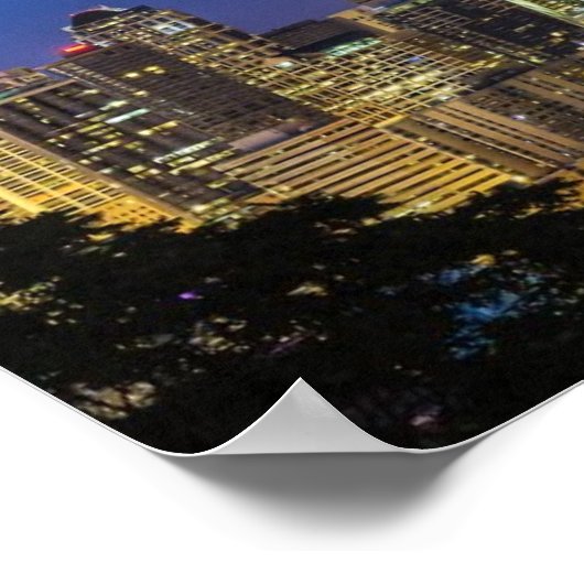 Poster Image de Seattle Skyline le matin. (Coin)