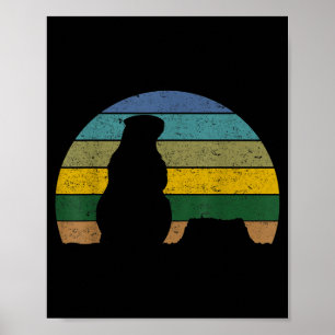 Poster Image de style vintage au coucher du soleil Jour d