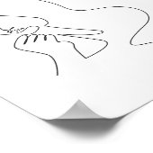 Poster Image de trait | Art contemporain moderne minimal (Coin)