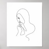Poster Image de trait | Art contemporain moderne minimal (Devant)