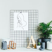 Poster Image de trait | Art contemporain moderne minimal