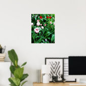 Poster Image des tulipes rouges et roses (Bureau à domicile)