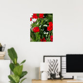 Poster Image des tulipes rouges et roses (Bureau à domicile)