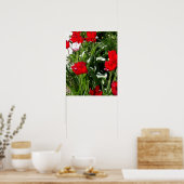 Poster Image des tulipes rouges et roses (Cuisine)