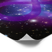 Poster Image d'espace violet (Coin)