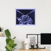 Poster Image du coléoptère à feuilles - Microscope électr (Bureau à domicile)