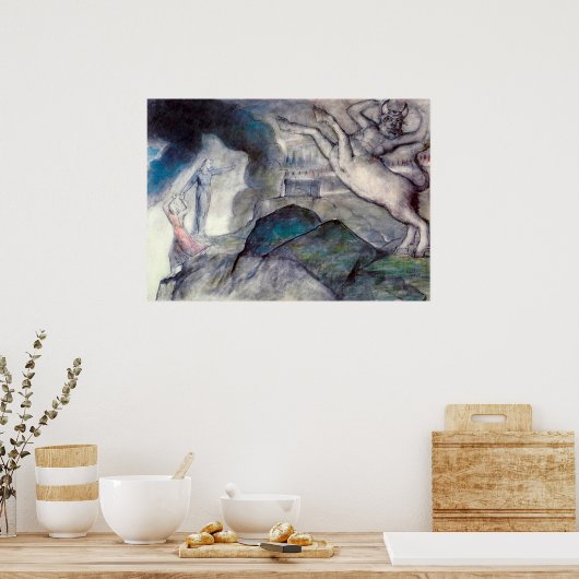 Poster Image du Minotaure pour illustrer Inferno, Canto X (Cuisine)