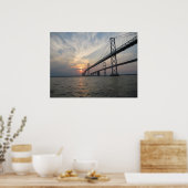 Poster Image du pont au-dessus de la baie (Cuisine)