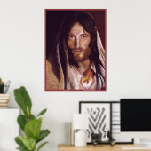 Poster Image du Sacré Coeur de Jésus "Coeur de Jésus" (Bureau à domicile)