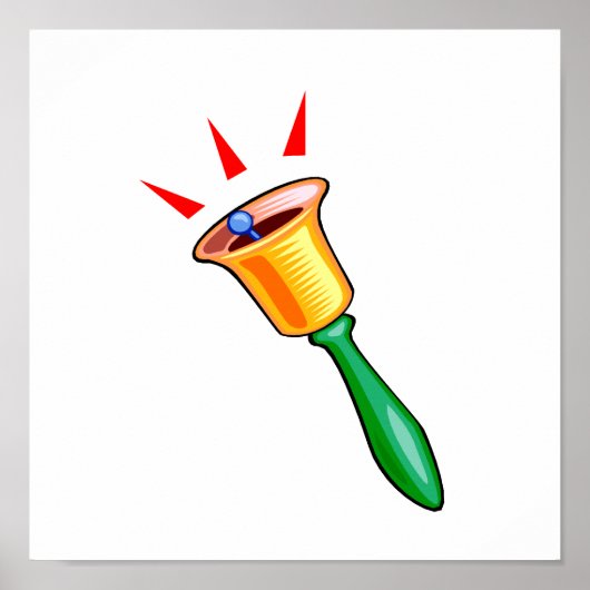 Poster Image graphique de la sonnette, image de la puce à (Devant)