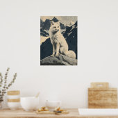 Poster image Illustration du renard arctique (Cuisine)