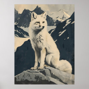 Poster image Illustration du renard arctique