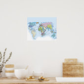 Poster Image numérique du monde en 1900 (Cuisine)