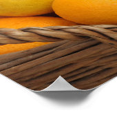 Poster Image rapprochée d'un panier avec des fruits (Coin)
