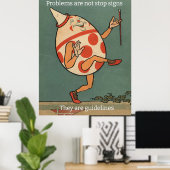 Poster Image Retro Humpty Dumpty. Texte modifiable (Bureau à domicile)