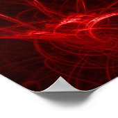 Poster Image rouge électrique (Coin)