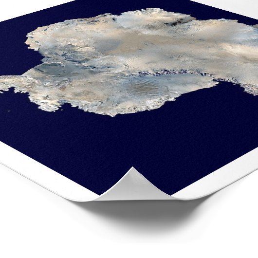 Poster Image satellite Antarctique (Coin)