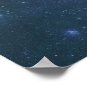 Poster Image spatiale bleue et violette (Coin)