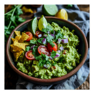 Poster Image Stock de Guacamole