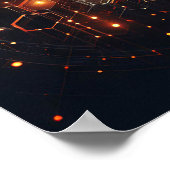 Poster Image technique utilisant des formes hexagonales (Coin)