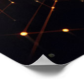 Poster Image technique utilisant des formes hexagonales (Coin)