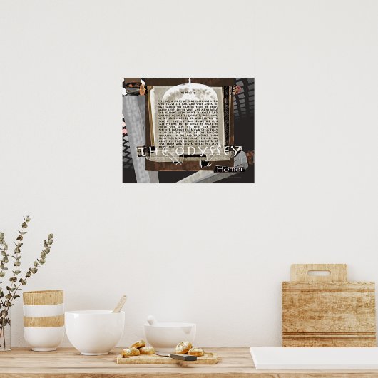 Poster Image/texte de l'Odyssée (Cuisine)