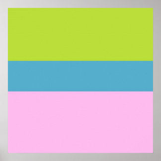 Poster image trois couleurs art
