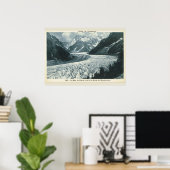 Poster Image vintage, France, Chamonix, Mont Blanc (Bureau à domicile)