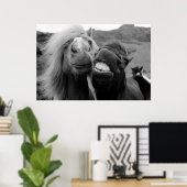 Poster Images Getty | Chevaux souriants (Bureau à domicile)