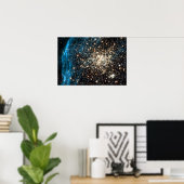 Poster Images Hubble remarquable double cluster (Bureau à domicile)
