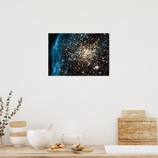 Poster Images Hubble remarquable double cluster (Cuisine)