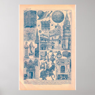 Poster Images vintages de l'Espagne 1920