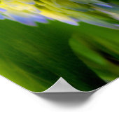 Poster Imaginaire à fleurs d'Hydrangea Abstrait (Coin)