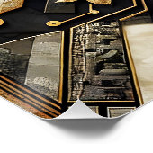 Poster Imaginaire Abstrait Fox Art (Coin)