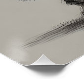 Poster Imaginaire adorable Créature Porter une veste et C (Coin)