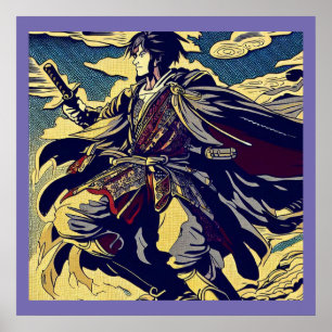 Poster Imaginaire Anime Hero 2 - Bois japonais