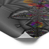 Poster Imaginaire | Arc-en-ciel Fractal Art (Coin)