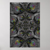 Poster Imaginaire | Arc-en-ciel Fractal Art (Devant)