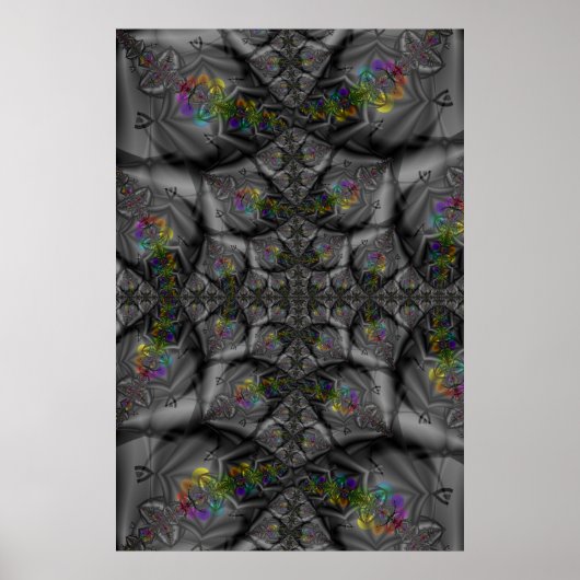 Poster Imaginaire | Arc-en-ciel Fractal Art (Devant)