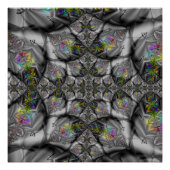 Poster Imaginaire | Arc-en-ciel Fractal Art (Devant)