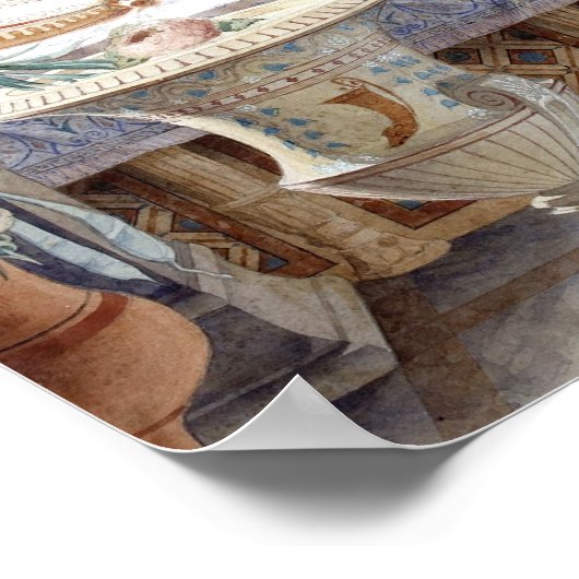 Poster Imaginaire architectural Félix Duban (Coin)