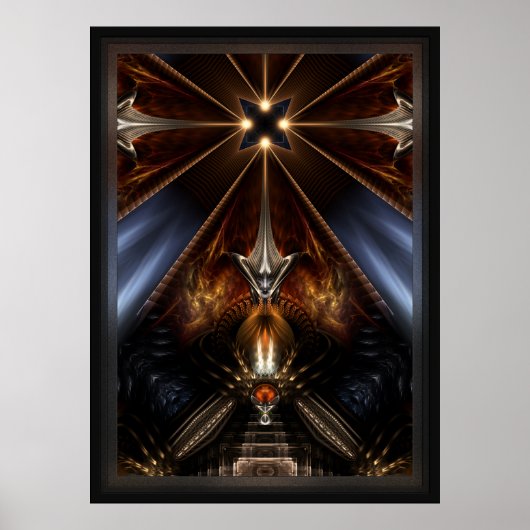 Poster Imaginaire Arteknyia Fractal Composition (Devant)