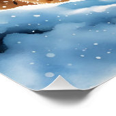 Poster Imaginaire Bébé Vivid Lynx Neige (Coin)