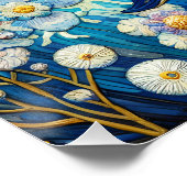 Poster Imaginaire Belle baleine Etoiles Mer (Coin)